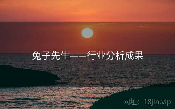 兔子先生——行业分析成果  第2张