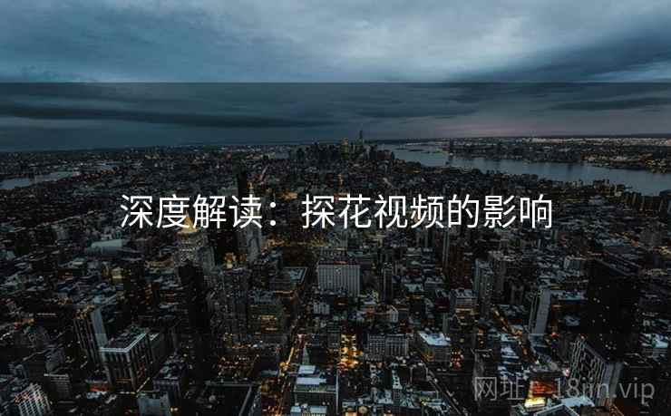 深度解读：探花视频的影响