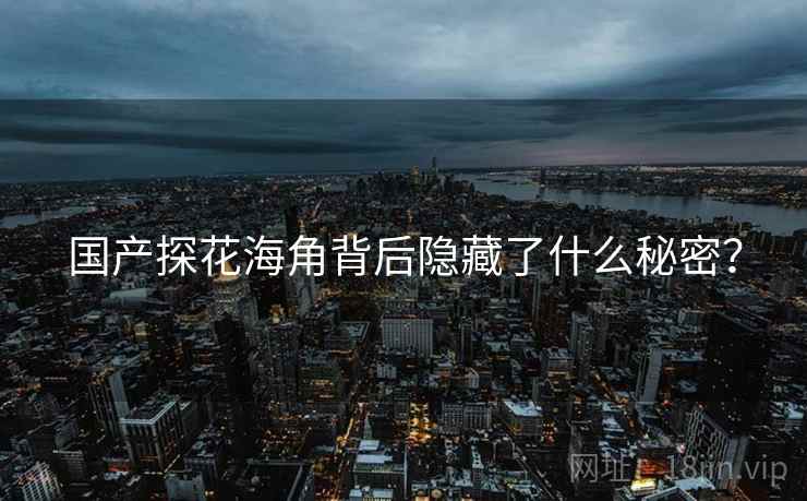 国产探花海角背后隐藏了什么秘密?