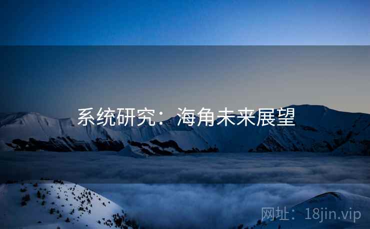 系统研究:海角未来展望