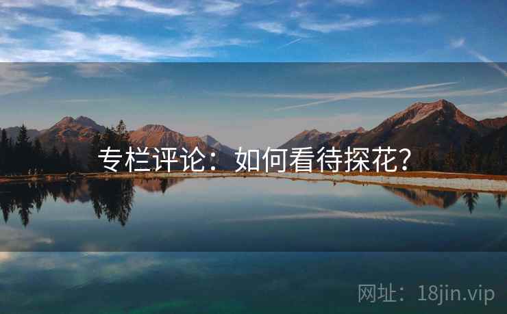 专栏评论:如何看待探花?