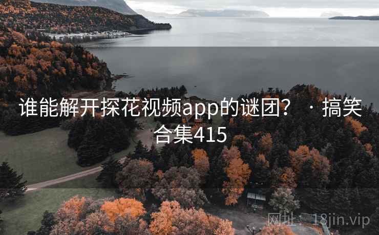 谁能解开探花视频app的谜团? · 搞笑合集415