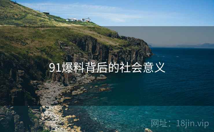91爆料背后的社会意义